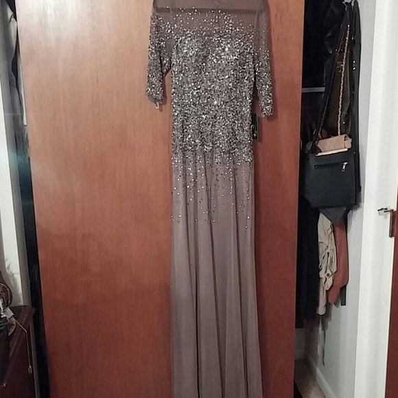 Adrianna Papell Formal Sequined Dress - Picture 2 of 4